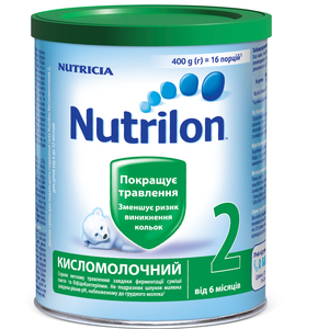 Суміш молочна дитяча Нутриція NUTRILON (Нутрилон) Кисломолочний 2 для покращення травлення з 6 місяців 400 г NEW